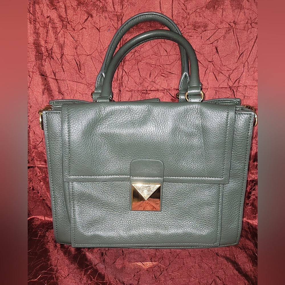 Badgley Mischka Forest Green Satchel